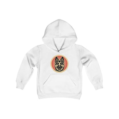 German Shepherd Heavy Hoodie for Kids