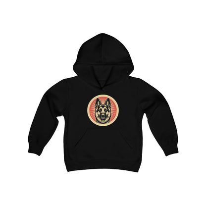 German Shepherd Heavy Hoodie for Kids