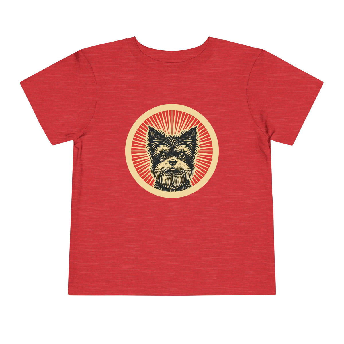 Affenpinscher Toddler Tee — Heather Red