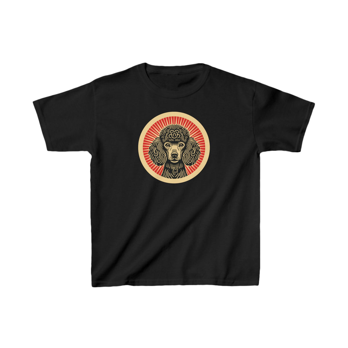 Poodle Kids Tee — Black