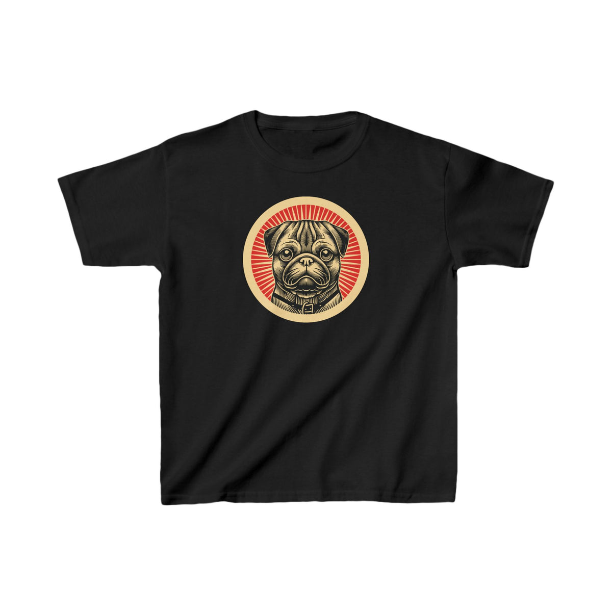 Pug Kids Tee — Black