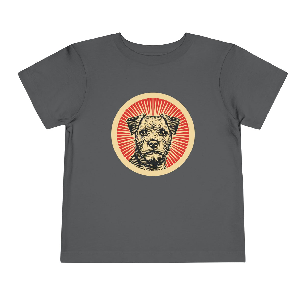 Border Terrier Toddler Tee — Asphalt