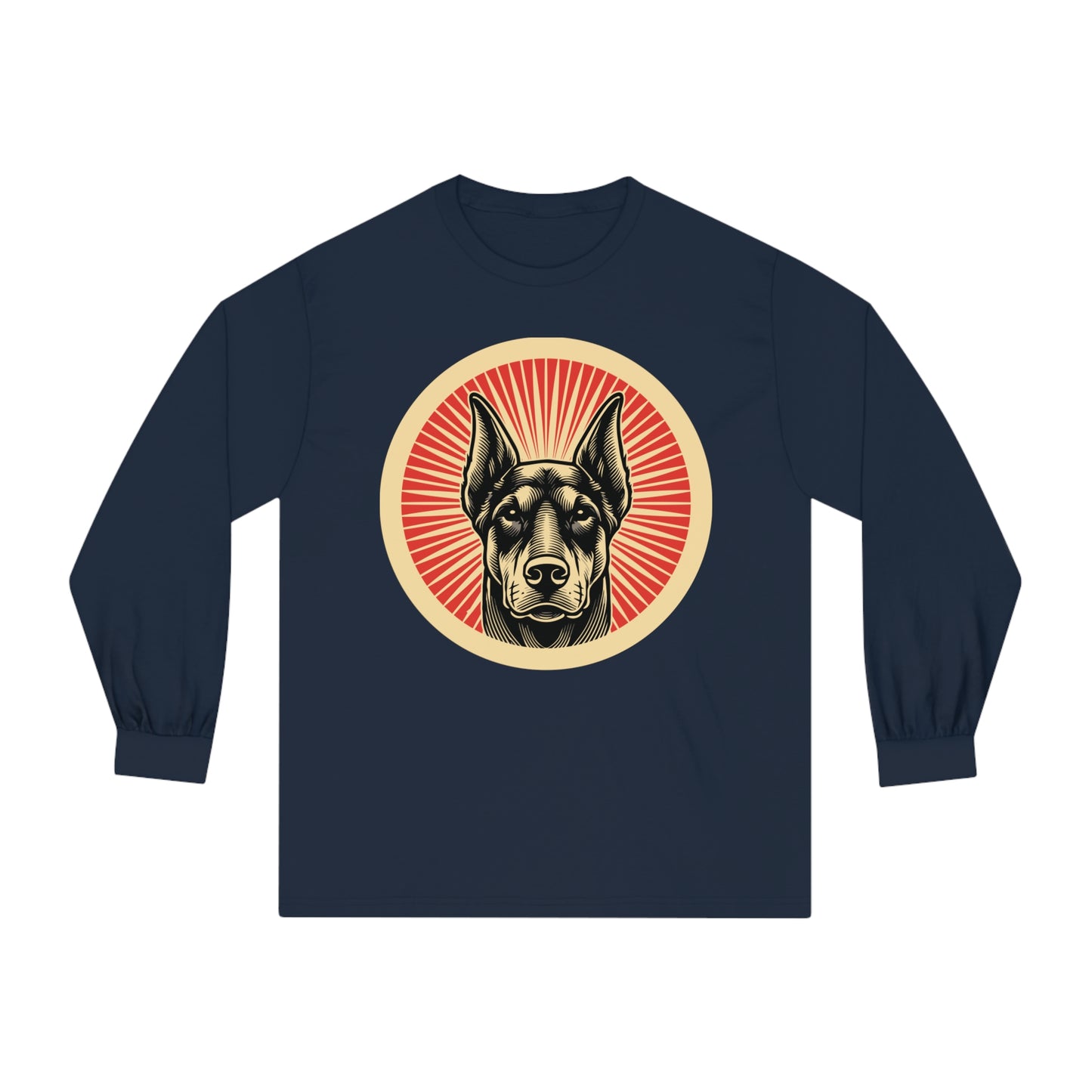 Doberman Pinscher Long Sleeve Tee for Adults