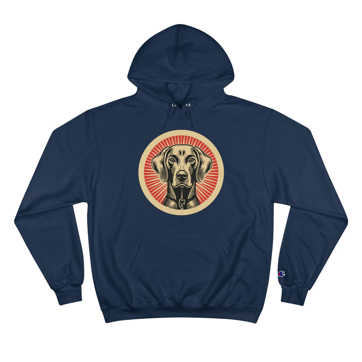 Weimaraner Champion Hoodie — Navy