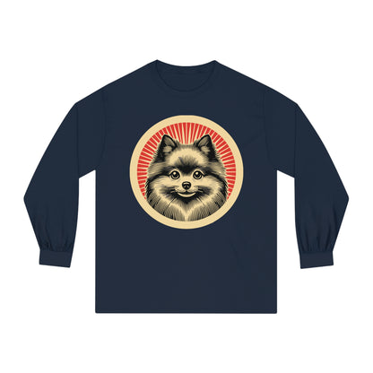 Pomeranian Long Sleeve Tee for Adults