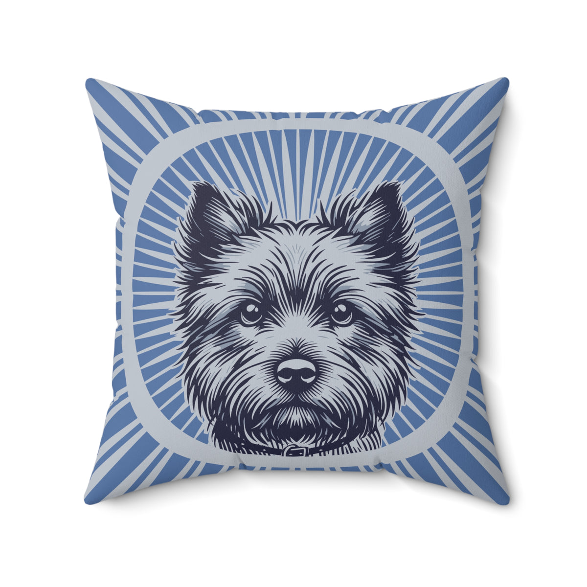 Cairn Terrier Pillow — 20" × 20"