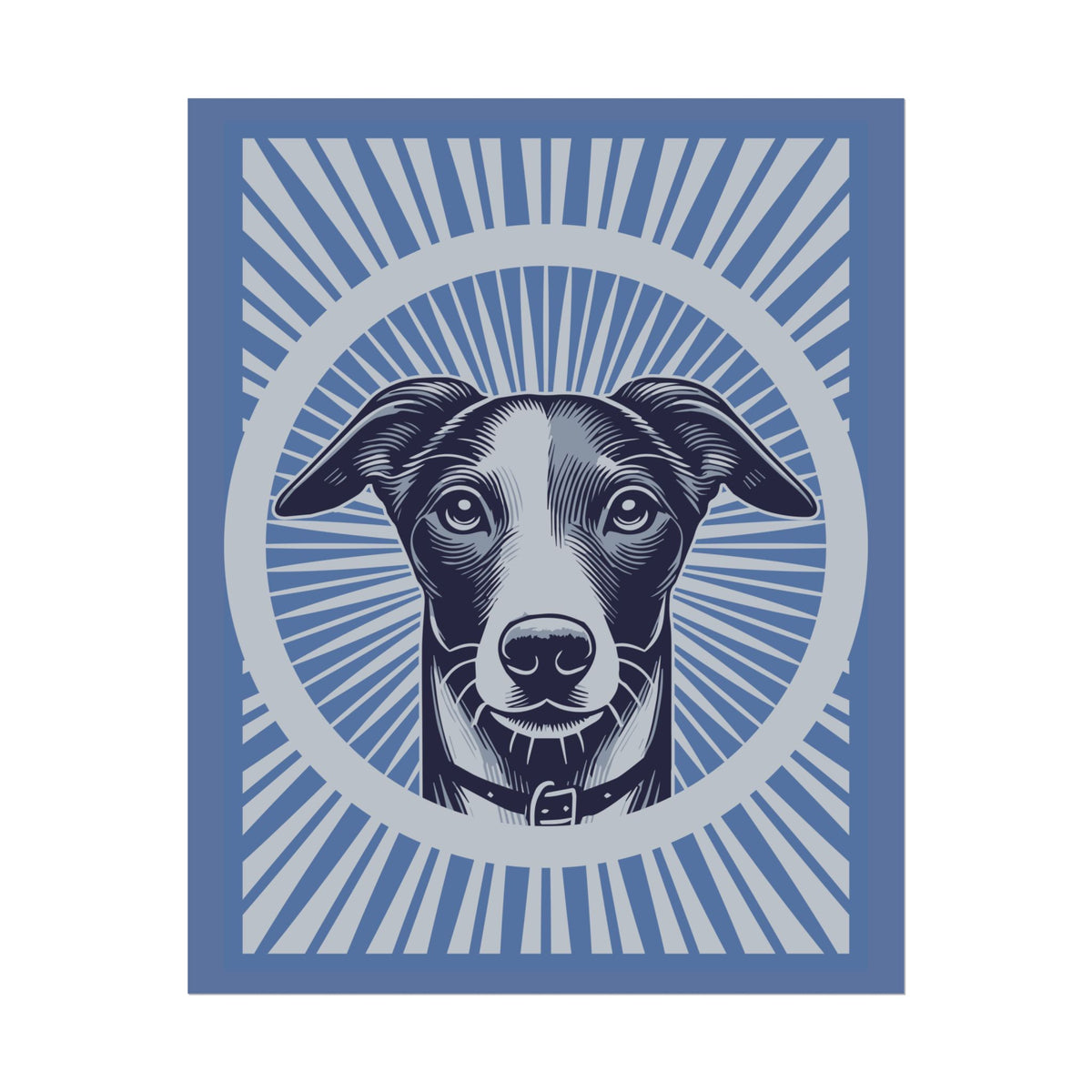 Whippet Art Print — 16" x 20" (Vertical)