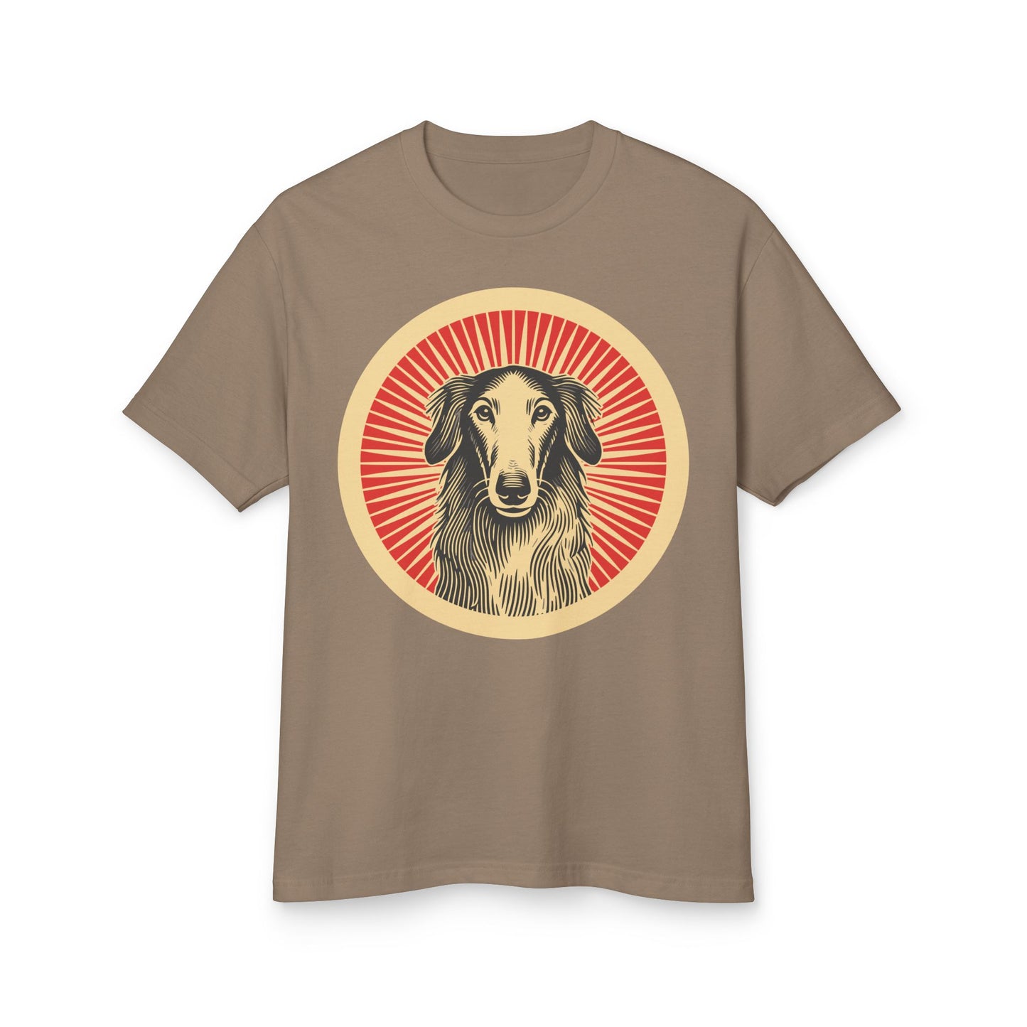 Borzoi Heavyweight Cotton T-Shirt for Adults