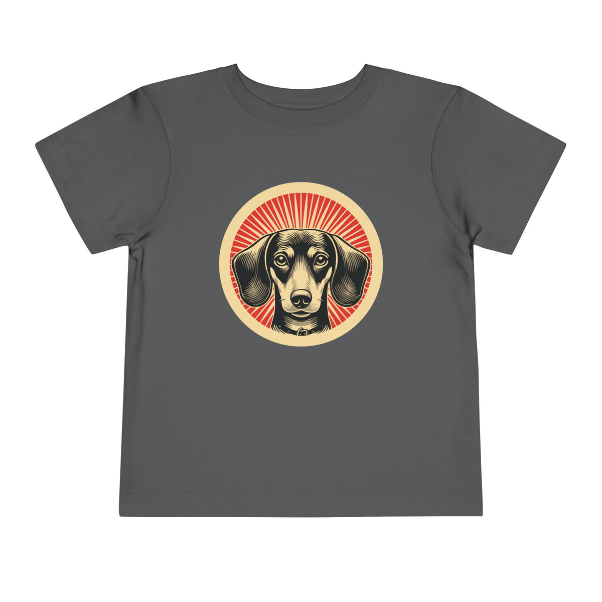 Dachshund Toddler Tee — Asphalt