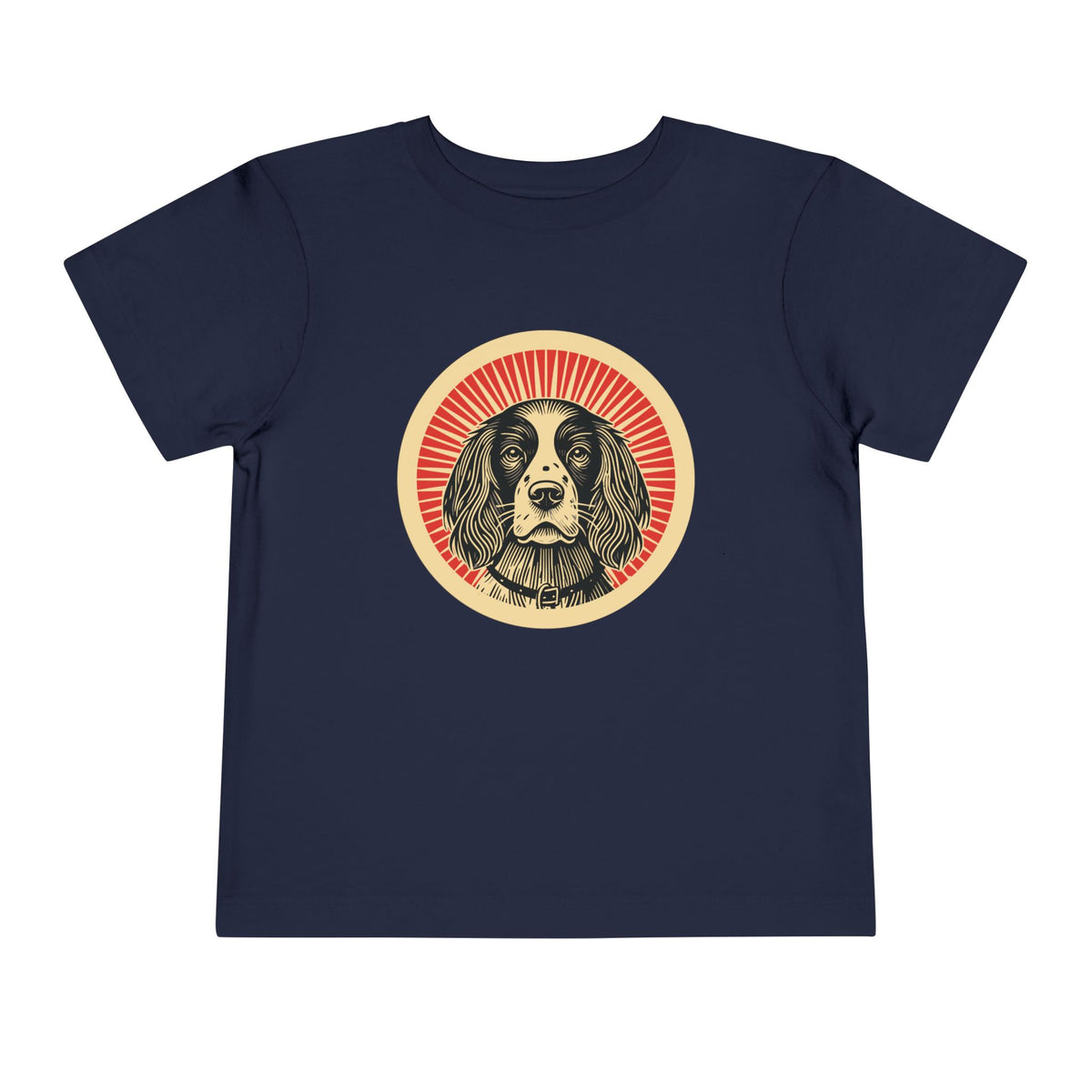 English Springer Spaniel Toddler Tee — Navy