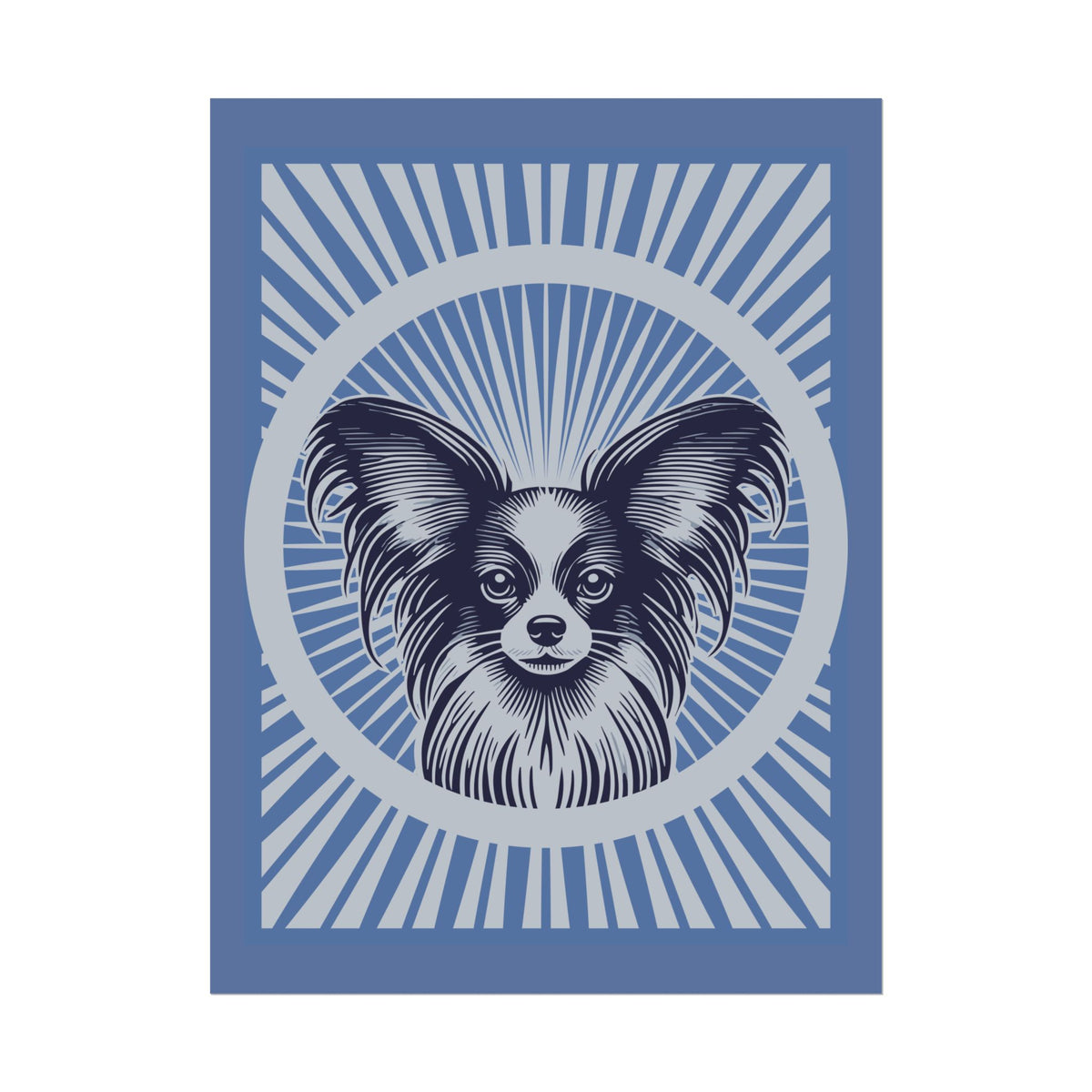 Papillon Art Print — 18″ x 24″ (Vertical)