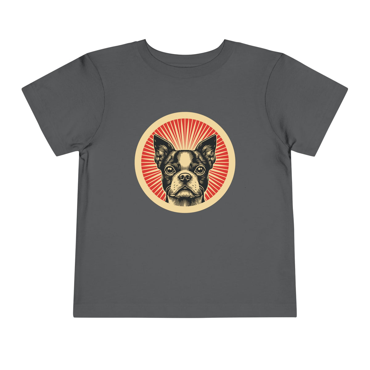 Boston Terrier Toddler Tee — Asphalt