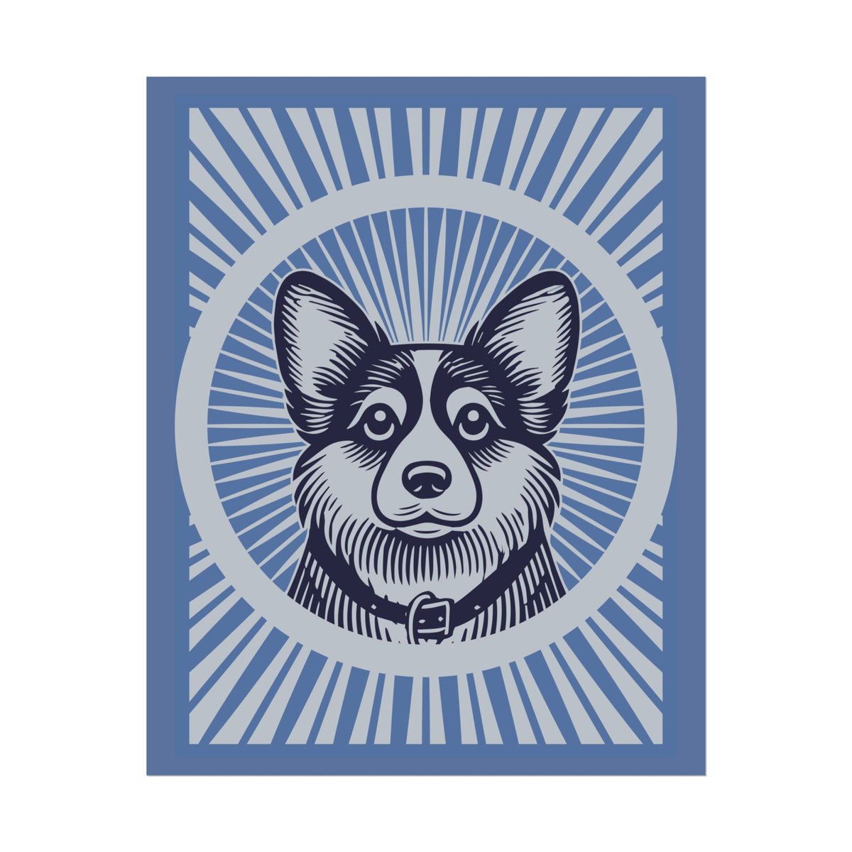 Corgipoo Art Print