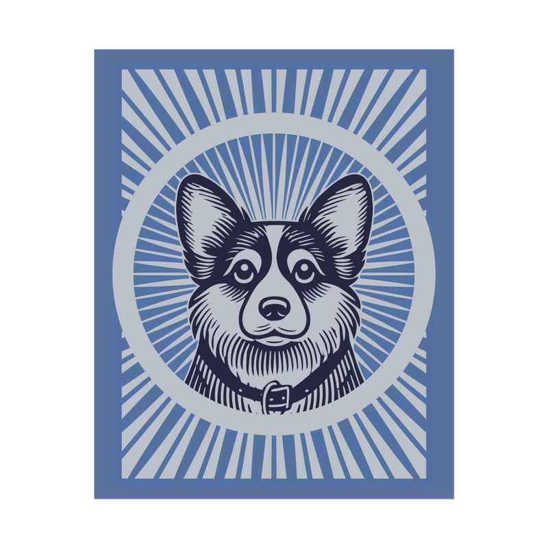 Corgipoo Art Print