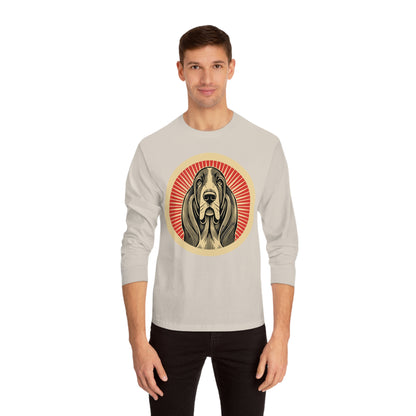 Basset Hound Long Sleeve Tee for Adults