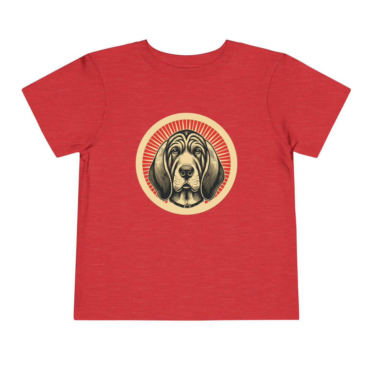 Bloodhound Toddler Tee — Heather Red