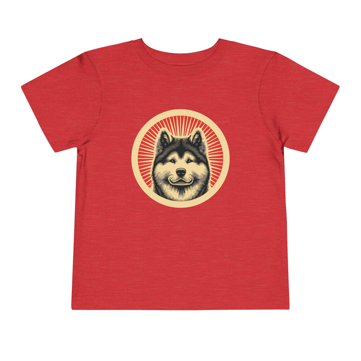 Akita Toddler Tee — Heather Red