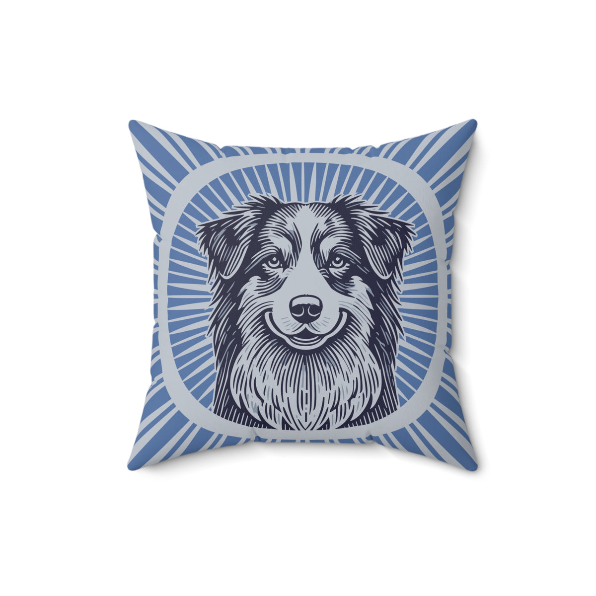 Australian Shepherd Pillow — 16" × 16"