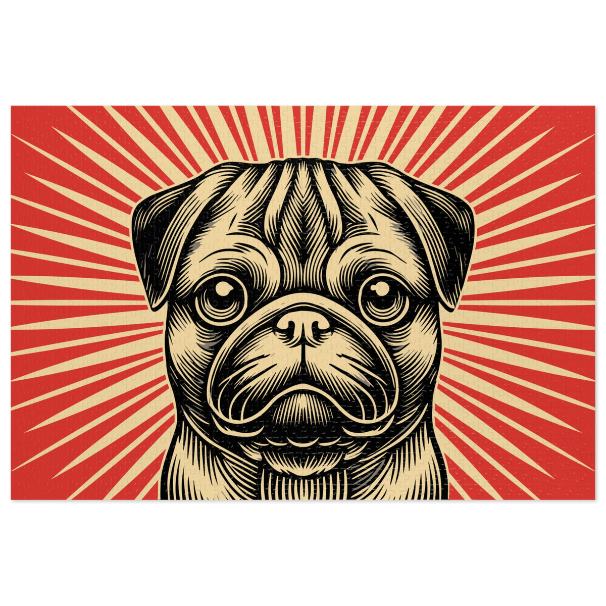 Pug Jigsaw Puzzle — 29.25" × 19.75" (1000 pcs)