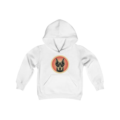 Doberman Pinscher Heavy Hoodie for Kids