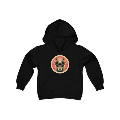 Doberman Pinscher Heavy Hoodie for Kids