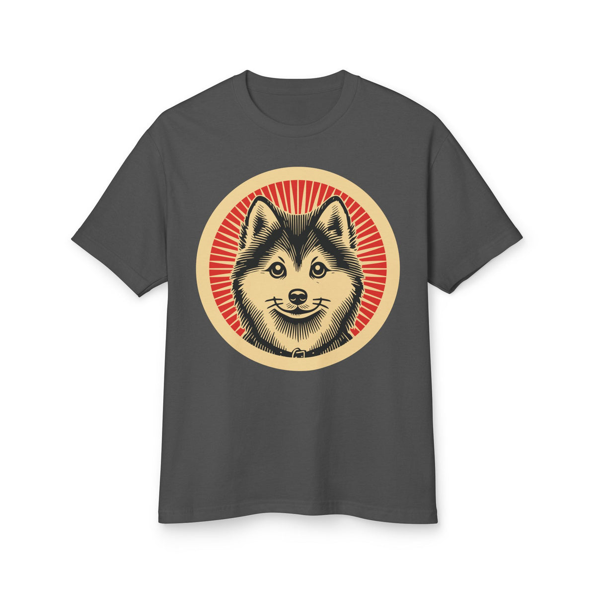Pomsky Heavyweight Tee — Faded Black