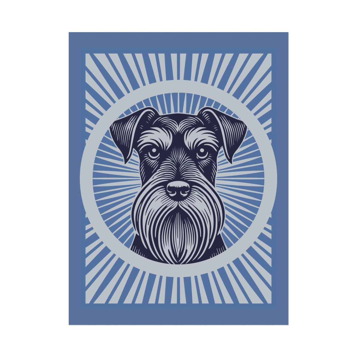 Standard Schnauzer Art Print — 24" x 32" (Vertical)