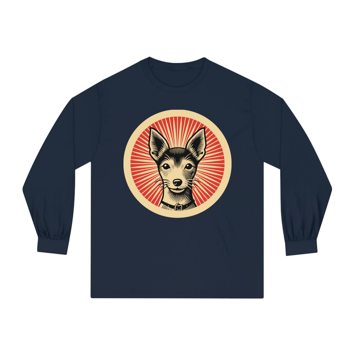 Toy Fox Terrier Long Sleeve Tee for Adults