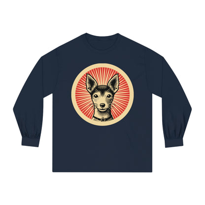 Toy Fox Terrier Long Sleeve Tee for Adults