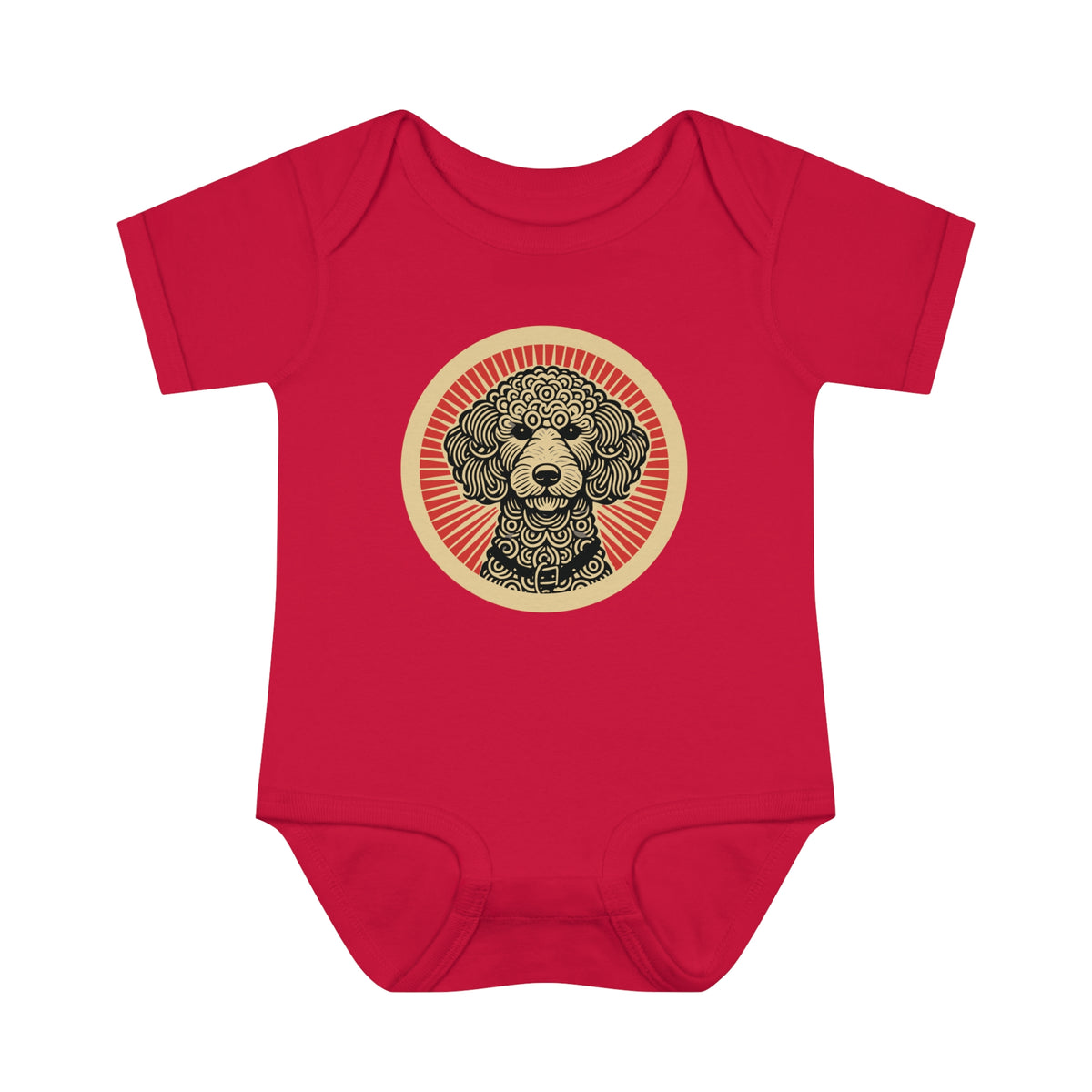 Doodle Baby Bodysuit — Red