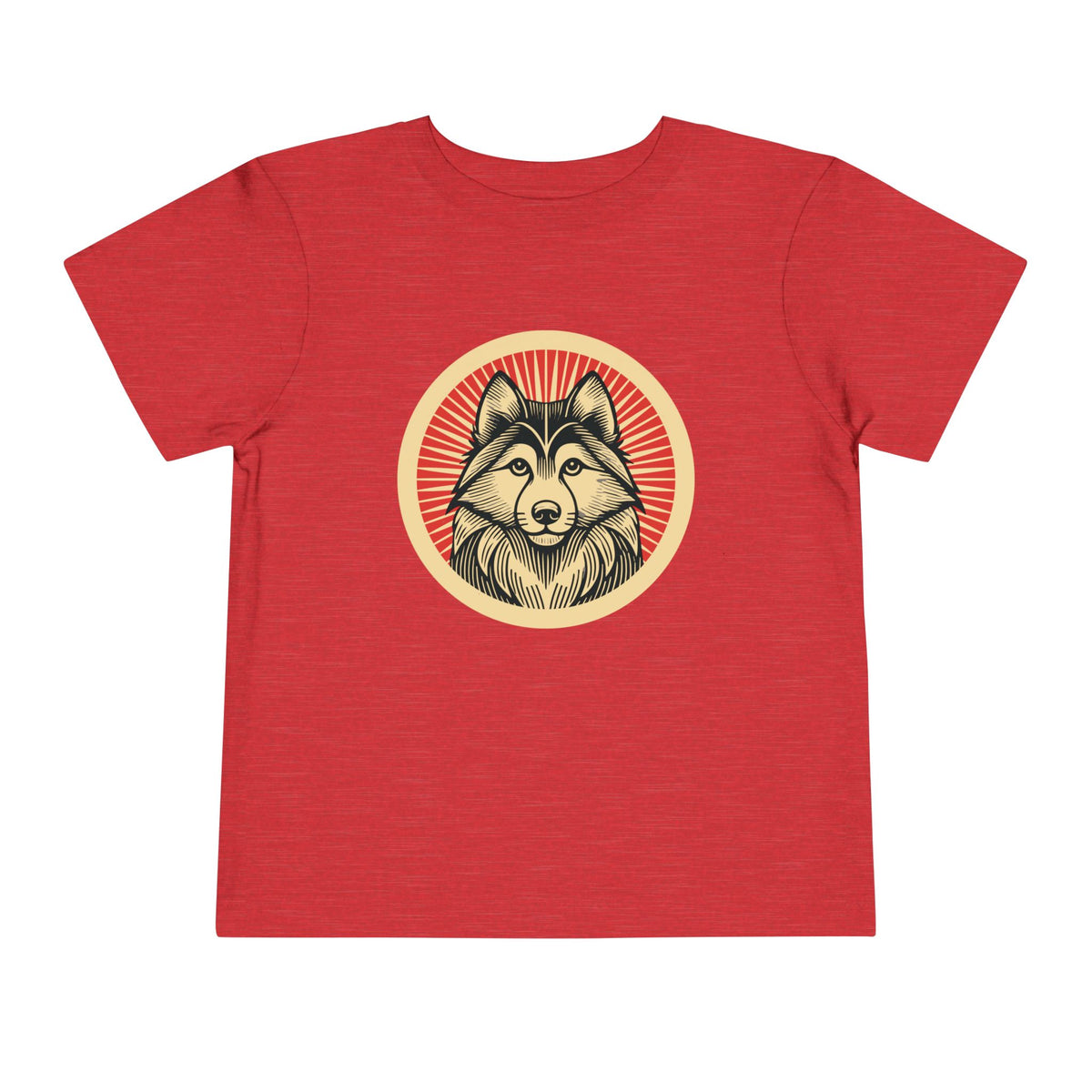 Alaskan Klee Kai Toddler Tee — Heather Red