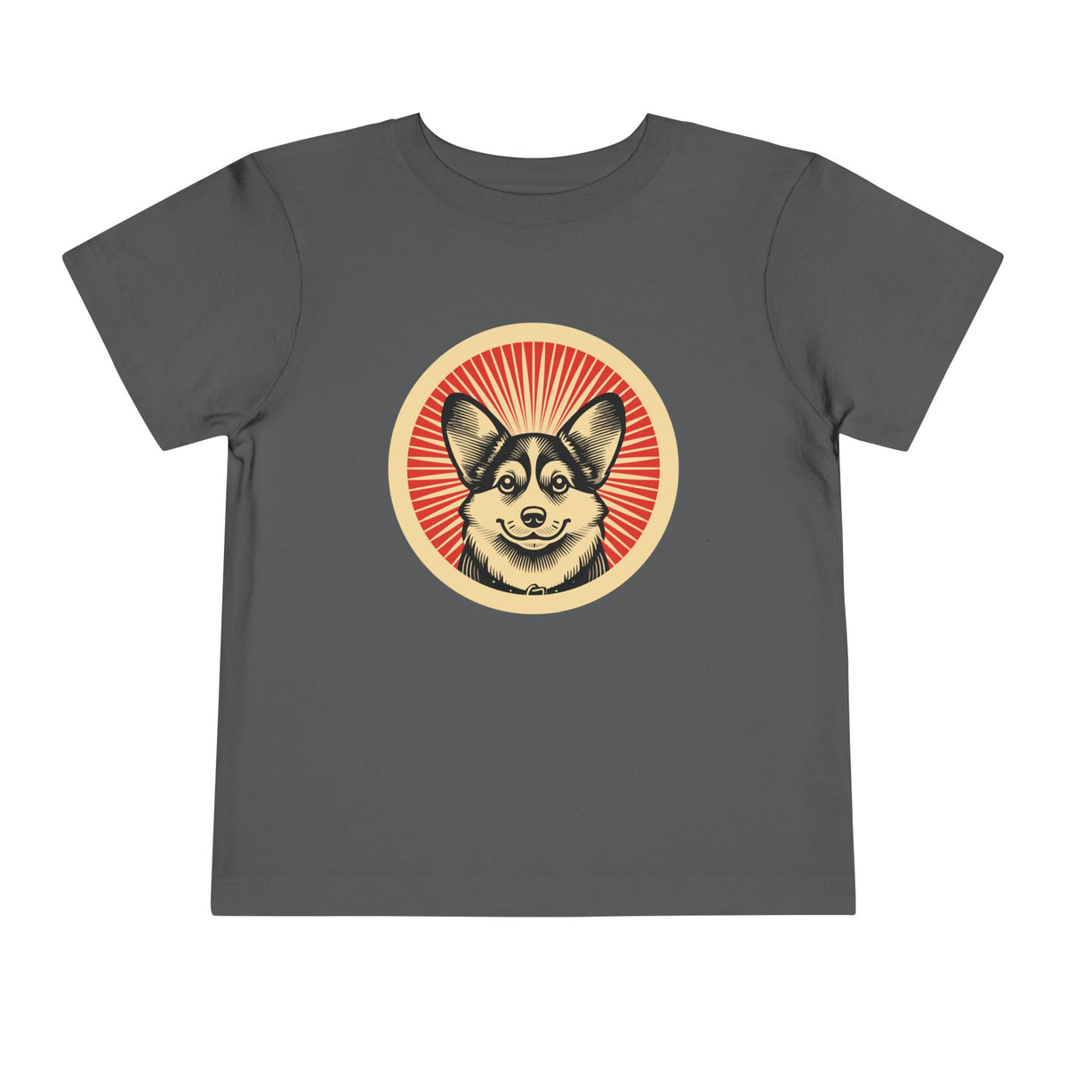 Pembroke Welsh Corgi Toddler Tee — Asphalt