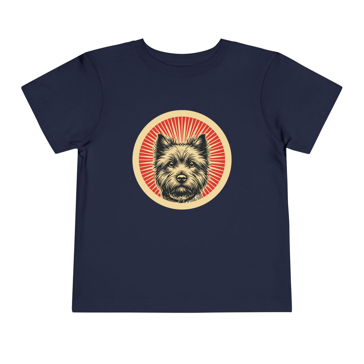 Cairn Terrier Toddler Tee — Navy