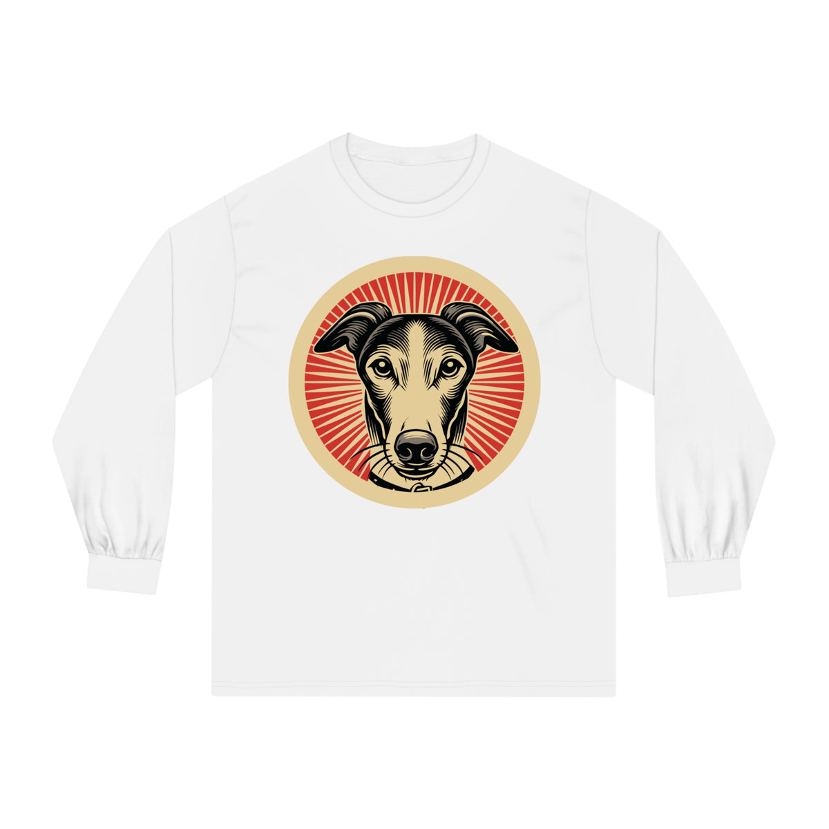 Greyhound Long Sleeve Tee — White