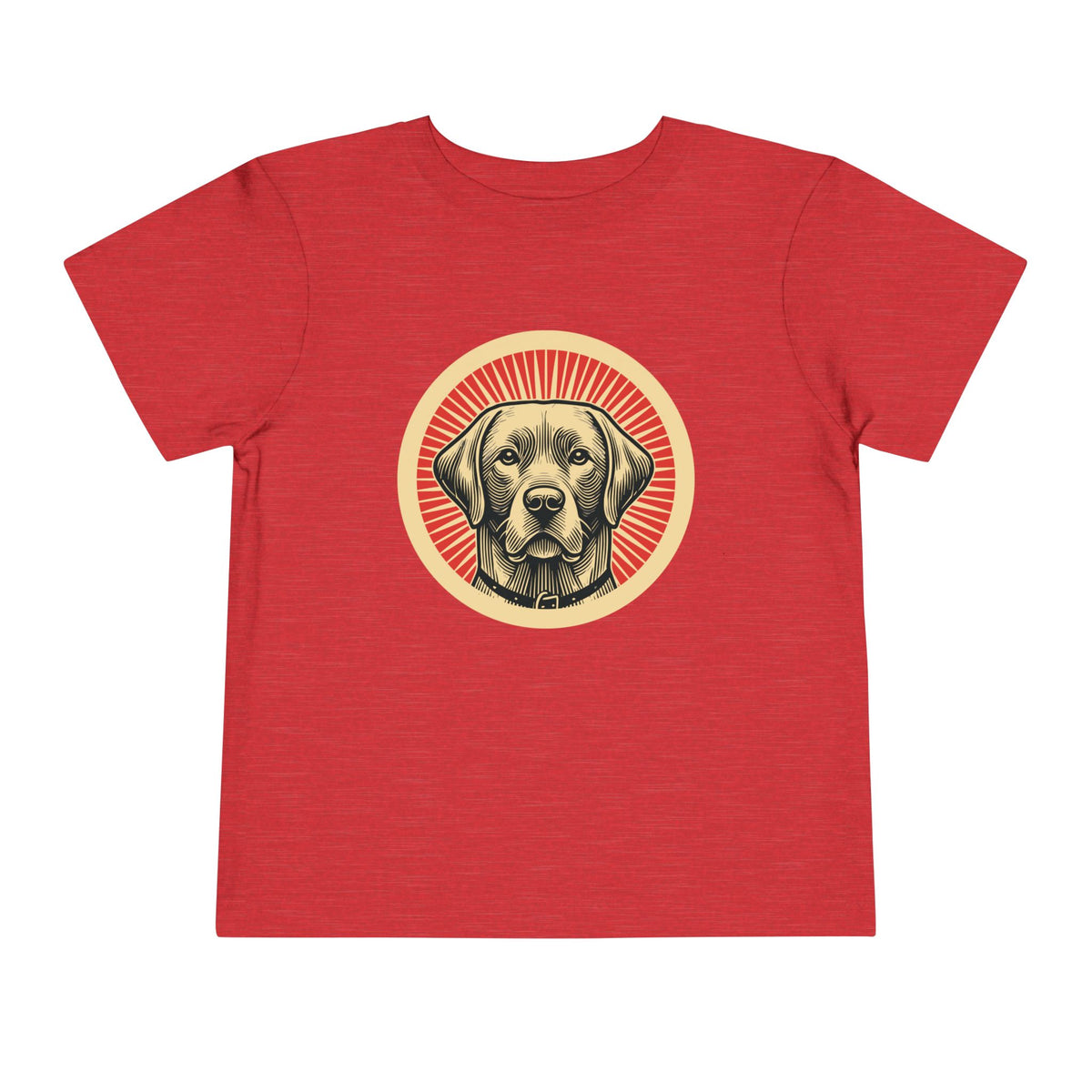 Labrador Retriever Toddler Tee — Heather Red