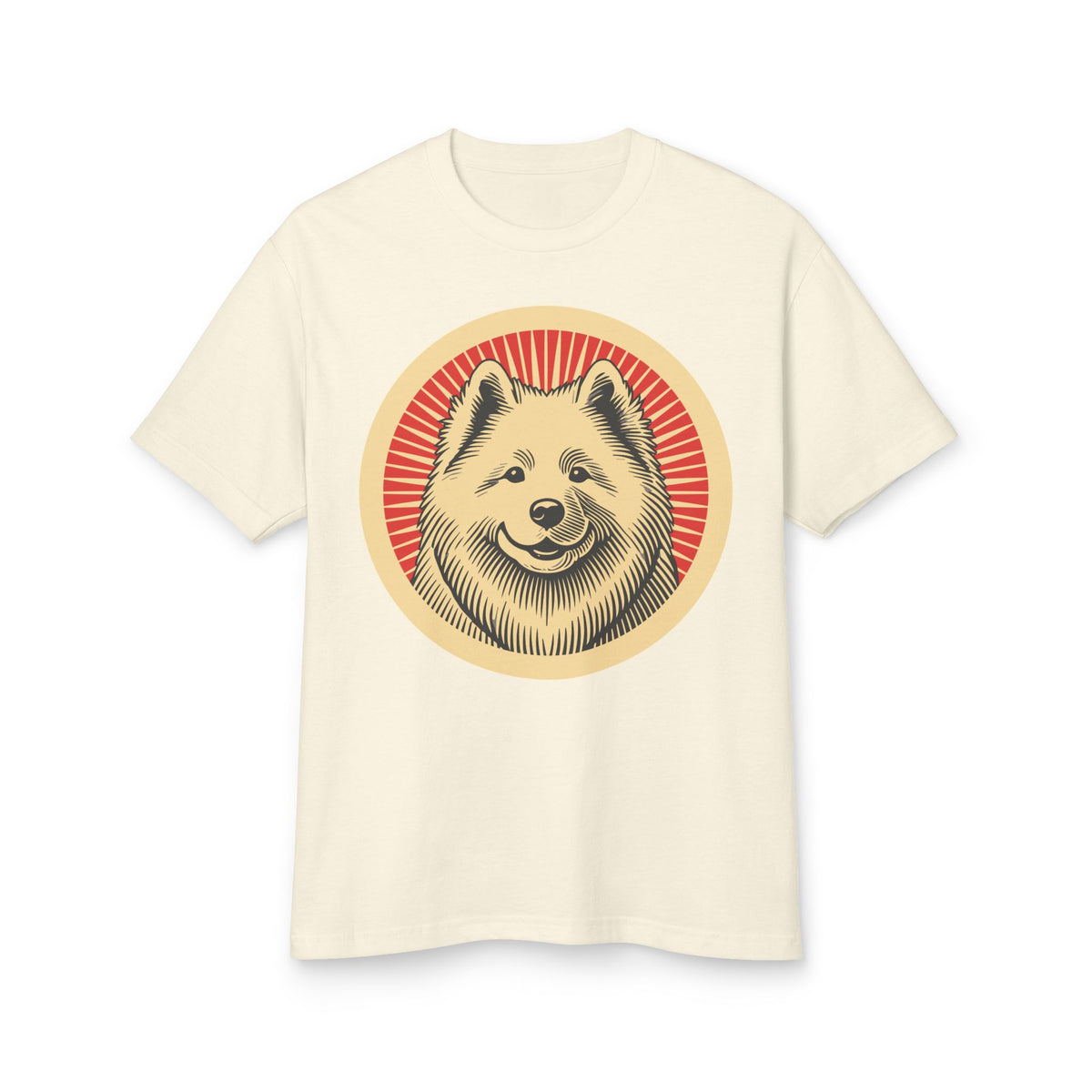 Samoyed Heavyweight Tee — Faded Cream
