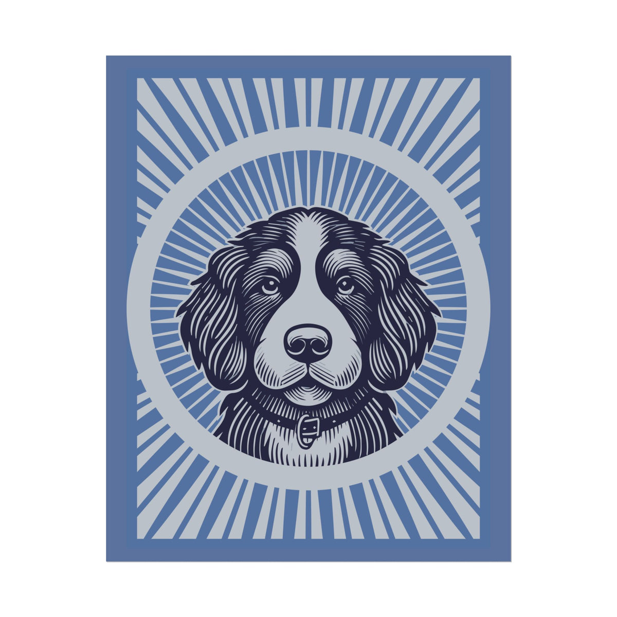 Bernedoodle Art Print — 16" x 20" (Vertical)