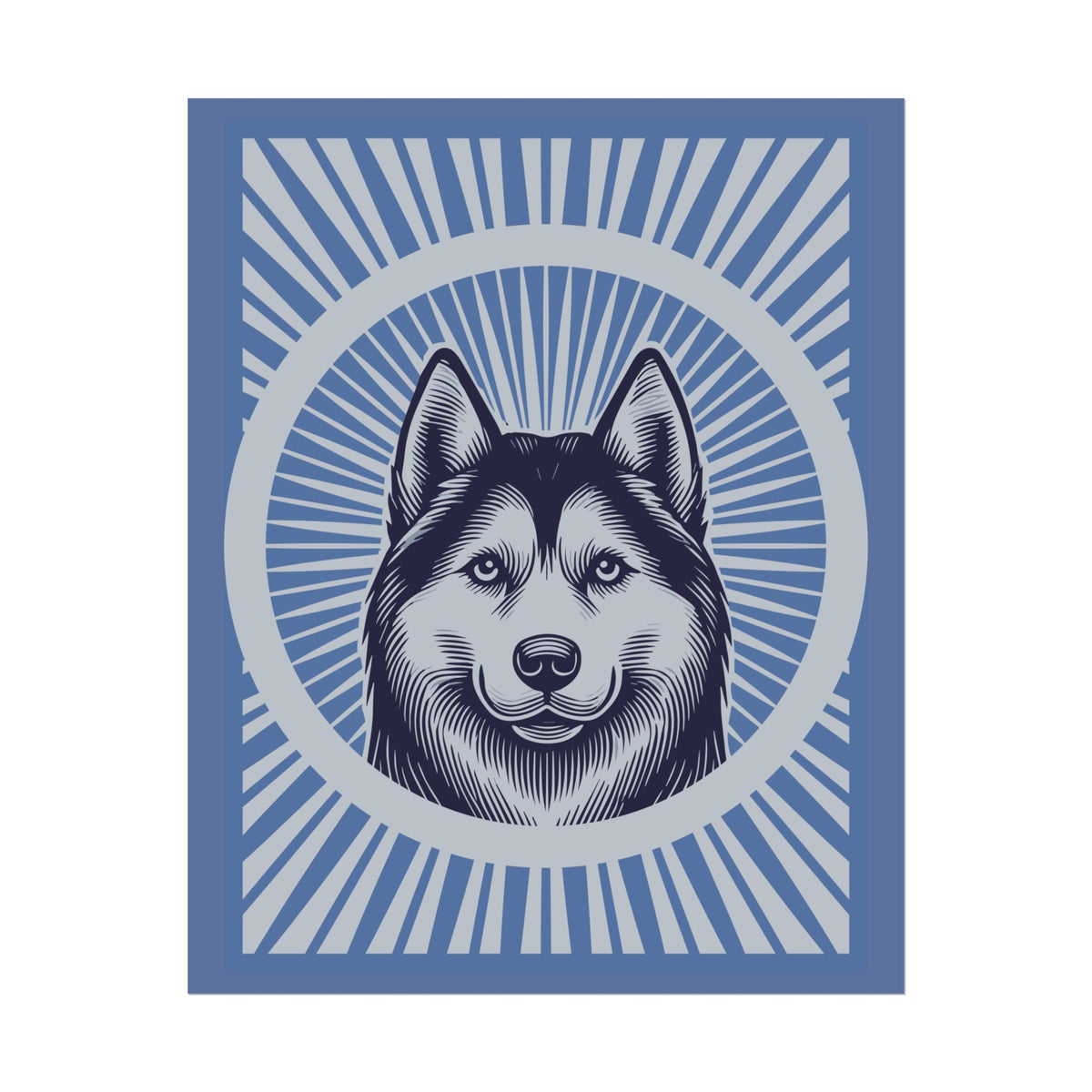 Siberian Husky Art Print — 16" x 20" (Vertical)