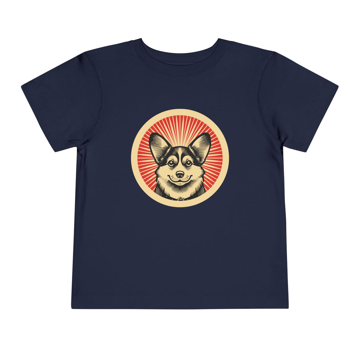 Pembroke Welsh Corgi Toddler Tee — Navy