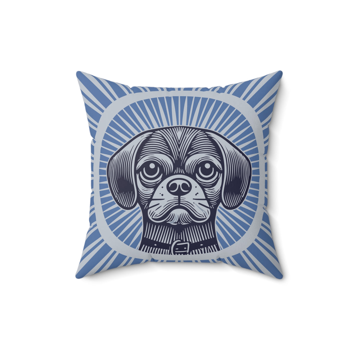 Puggle Pillow — 16" × 16"