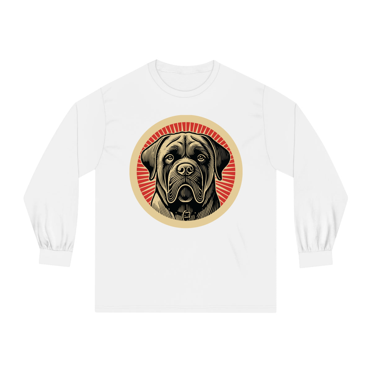 Mastiff Long Sleeve Tee — White