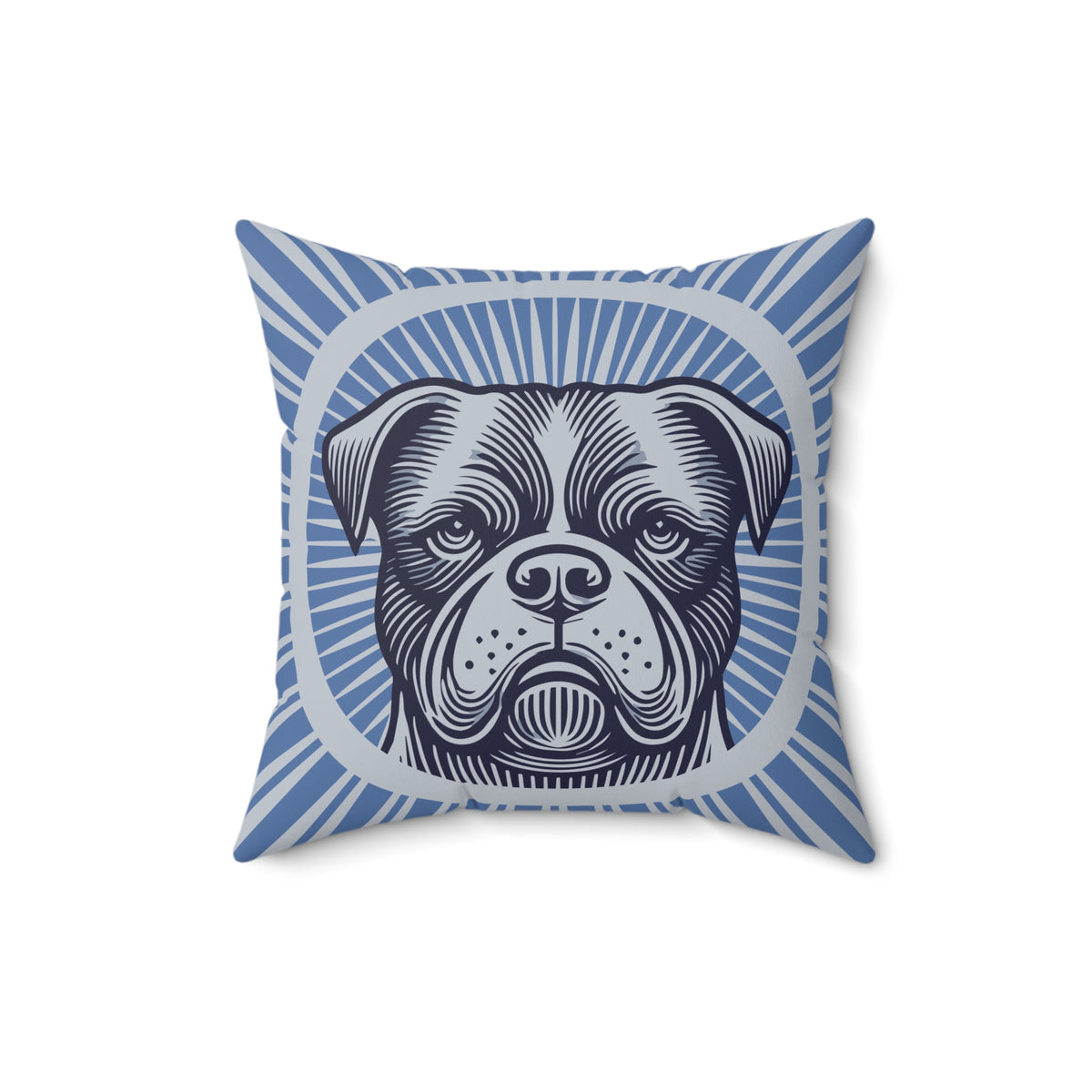 American Bulldog Pillow — 16" × 16"