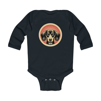 Dachshund Long Sleeve Bodysuit for Infants