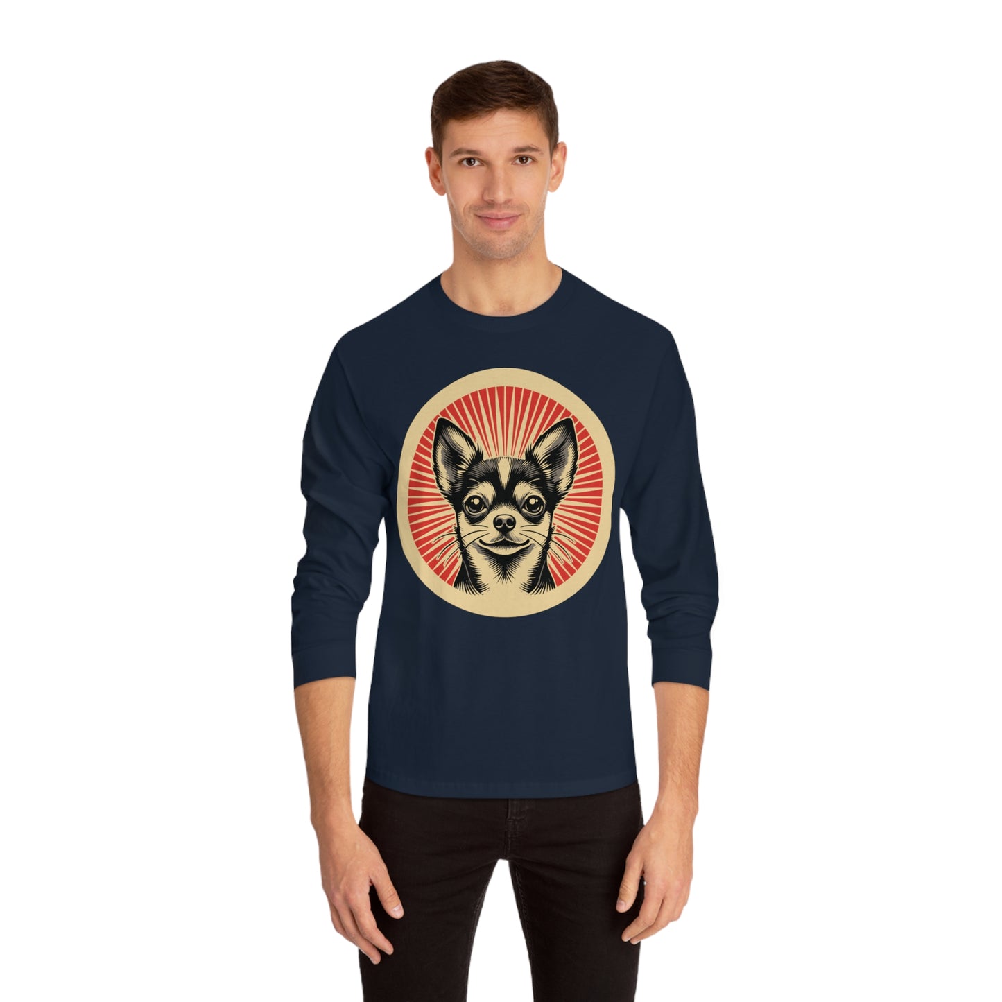 Chihuahua Long Sleeve Tee for Adults