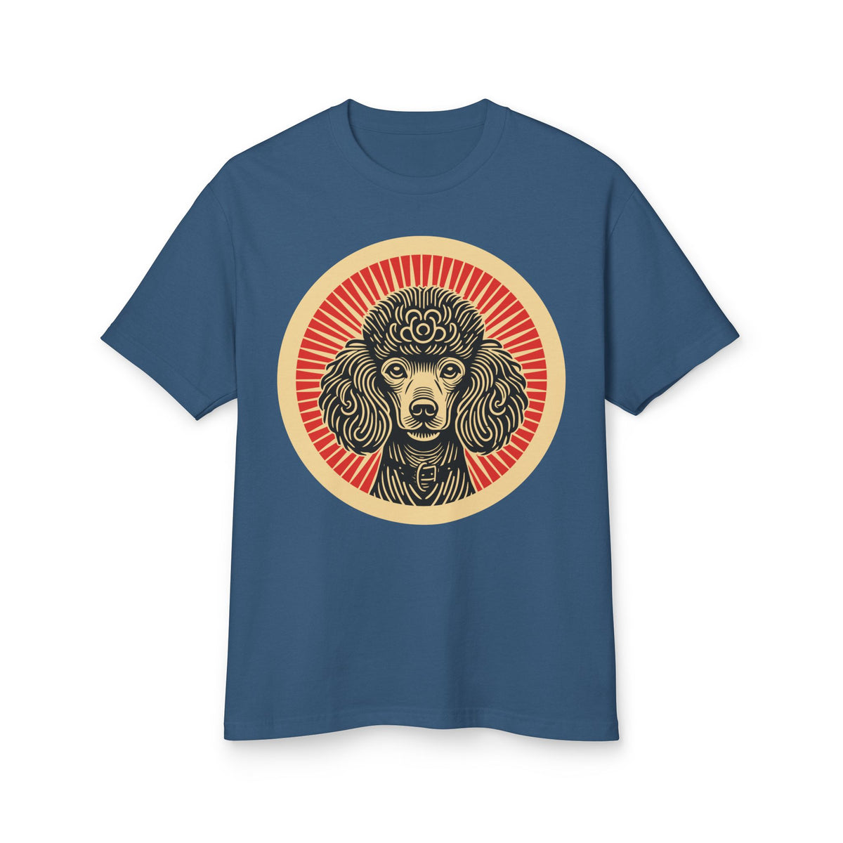Poodle Heavyweight Tee — Faded Navy