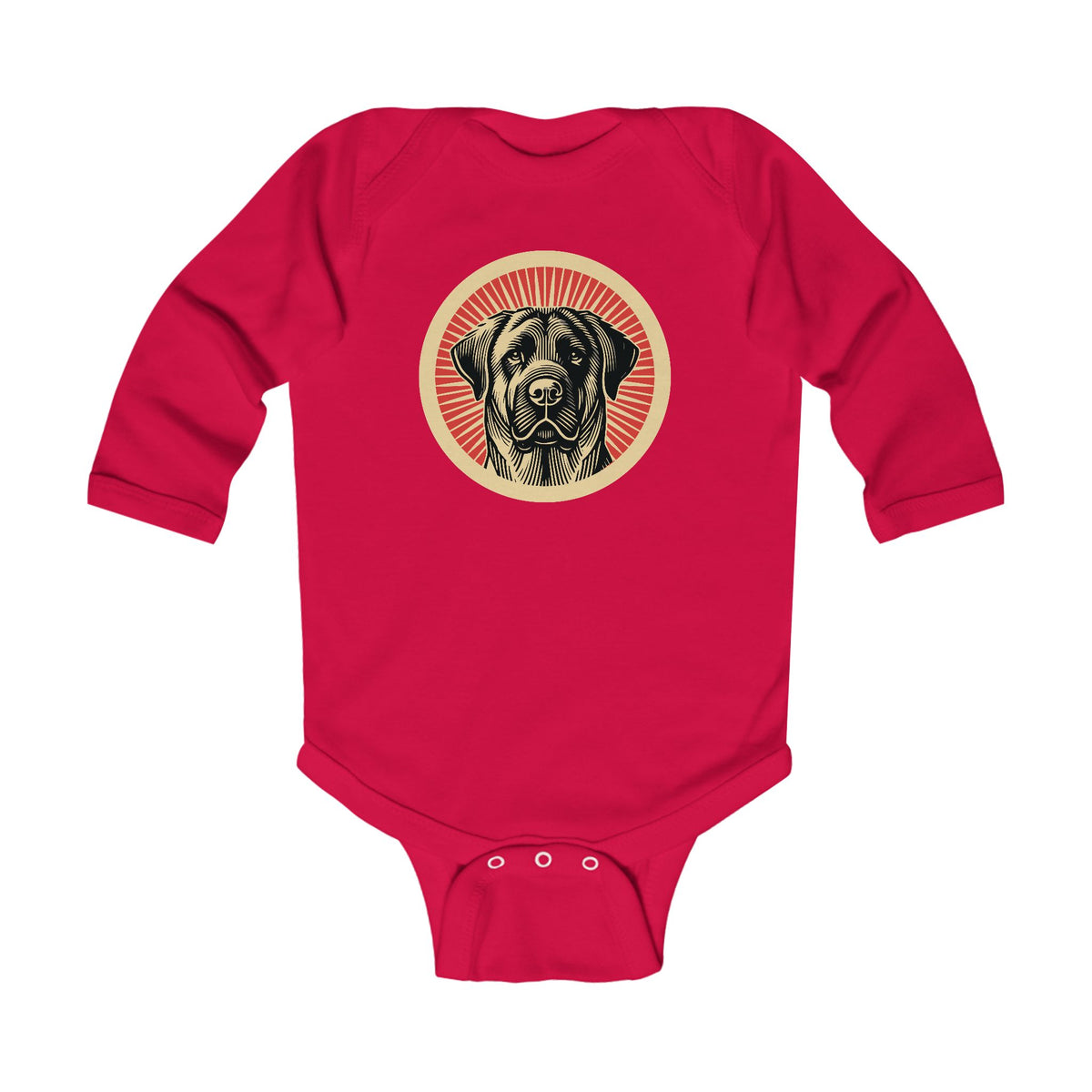 Anatolian Shepherd Dog Sleeved Bodysuit — Red