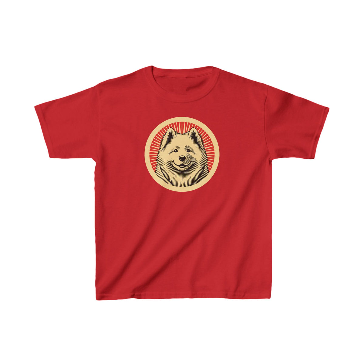 Samoyed Kids Tee — Red