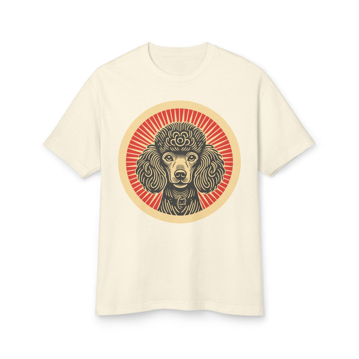 Poodle Heavyweight Tee — Faded Cream