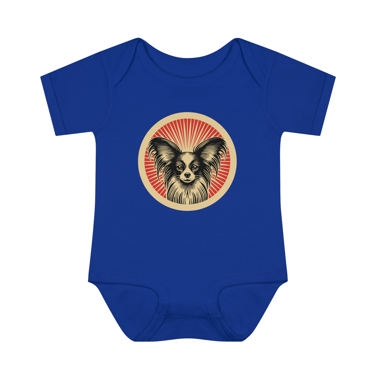 Papillon Baby Bodysuit — Royal