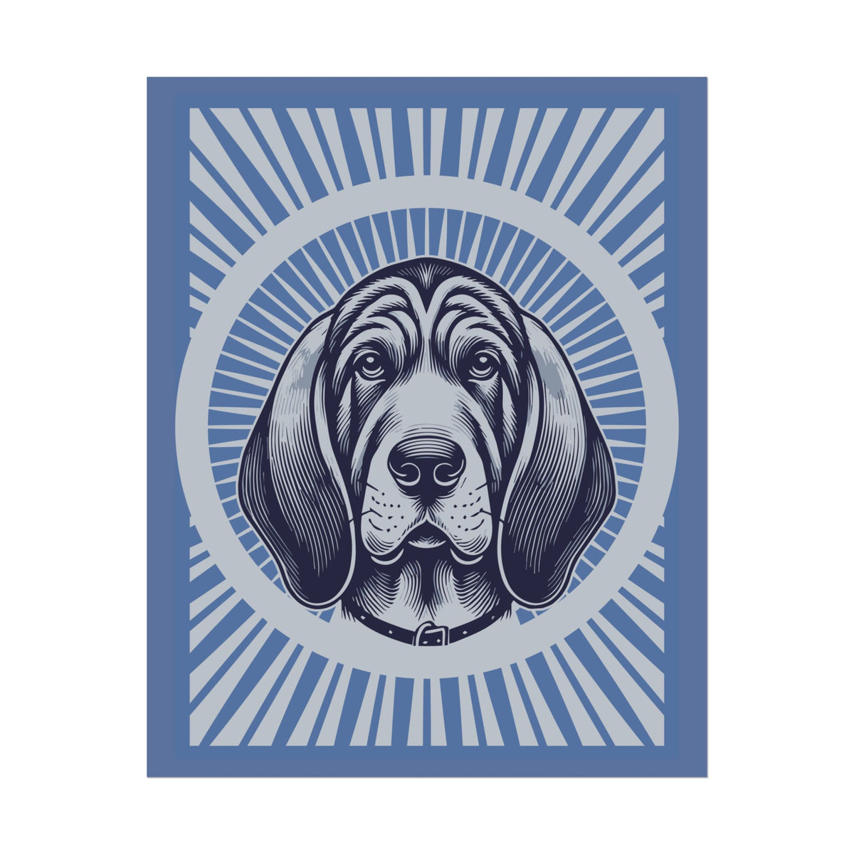 Bloodhound Art Print — 16" x 20" (Vertical)